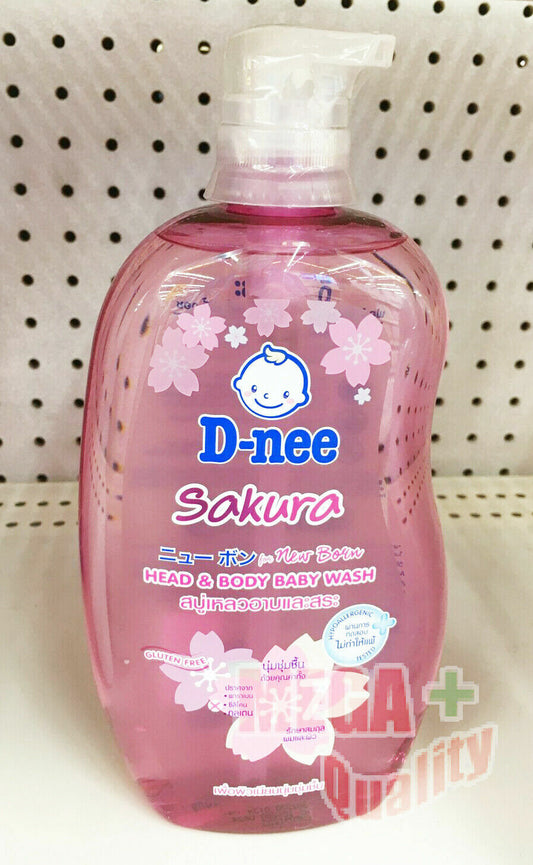 Babi Mild babies Shampoo and Shower Cream SAKURA for New born 800ml