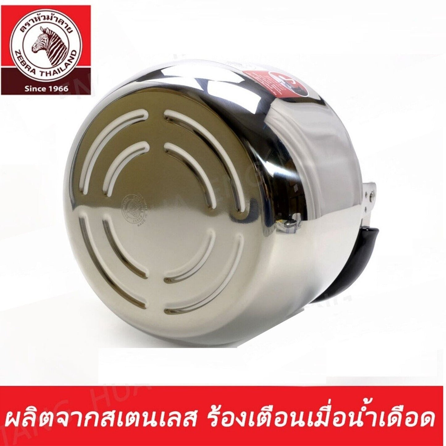 Zebra Brand Whistle Kettle Century Stainless Steel Thai kitchen Stove Top