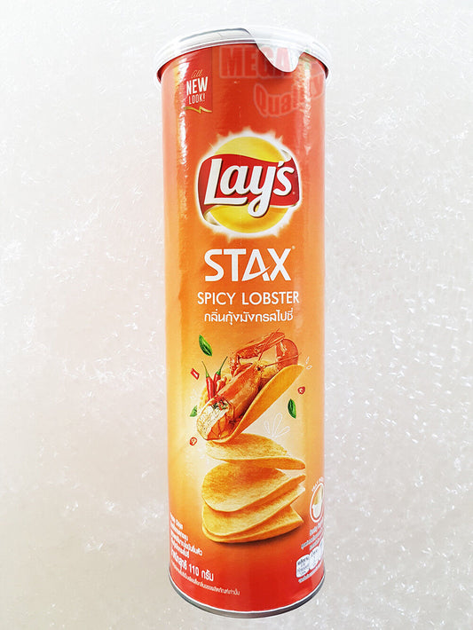 NEW LAYS STAX POTATO CRIPS 100 G. # SPICY LOBTSTER SEAFOOD