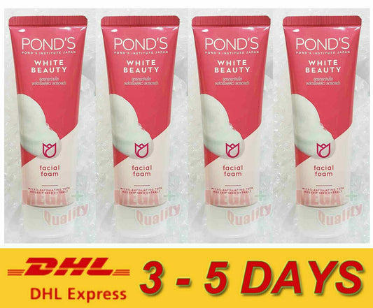 4x 50 g. Ponds White Beauty Pinkish Glow Lightening Light Facial Foam Express !