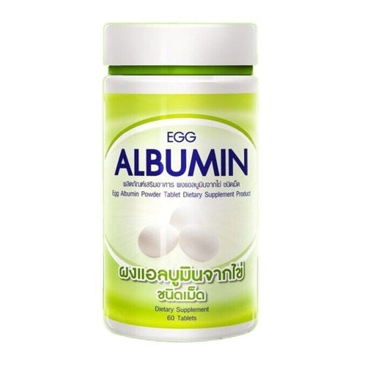Egg Albumin Protein from White Egg Dietary Supplement 1,000mg No Odor 60 tablets