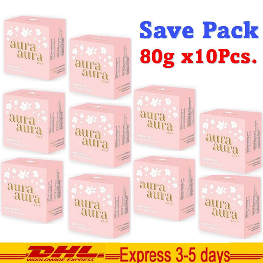 10 x Princess Skin care Aura Soap Facial Cleanser Reduce Freckles Dark Spots 80g