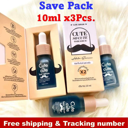CUTE SO CUTE Hair Serum Eyebrows Mustache 10ml x 3