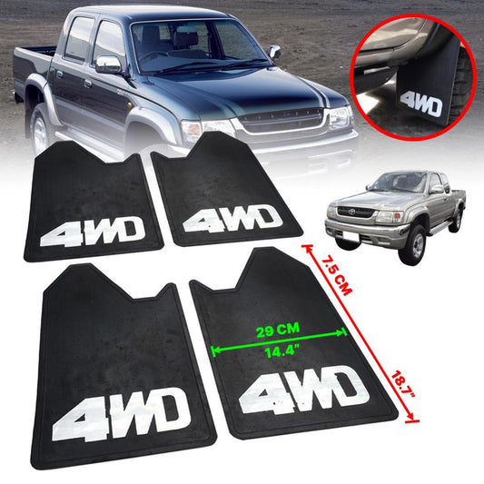 Universal Rear Mud Guard Rubber Pickup Fit 1982-02 Toyota hilux pickup Ute 4Wd