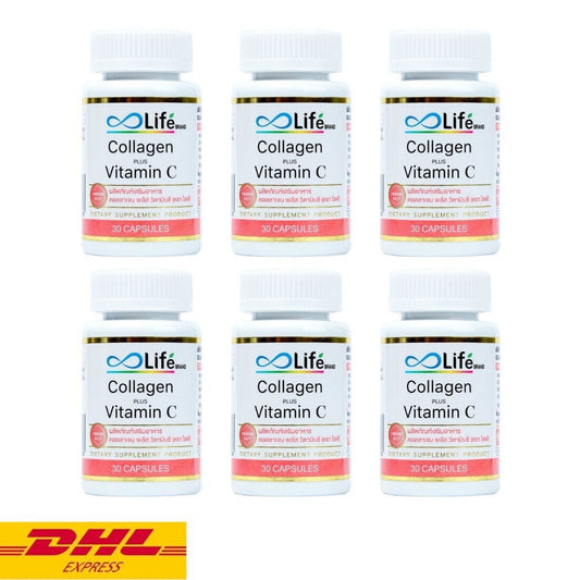 6x Life Collagen Plus Vitamin C Nourish Skin Anti-aging Dietary Supplement 30's