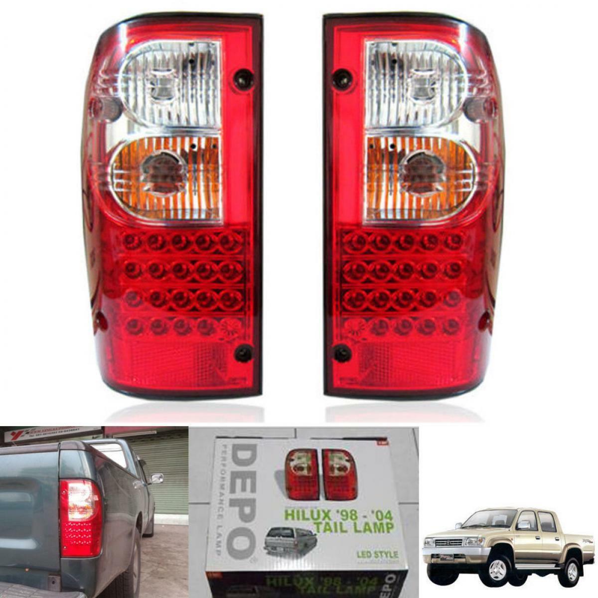 Led Tail Light Rear Lamp Red Len Toyota Hilux SR Mk4 Mk5 98 99 00 01 02 03 04