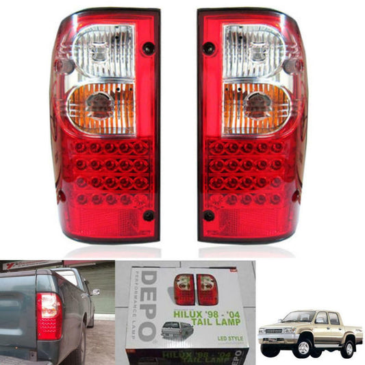 Led Tail Light Rear Lamp Red Len Toyota Hilux SR Mk4 Mk5 98 99 00 01 02 03 04