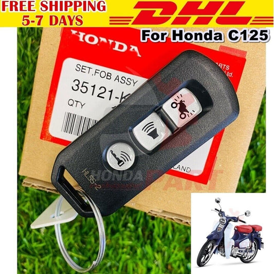 Remote Key Set For Honda C125 C 125 Super 2020 2022 Remote Holder Keychain New