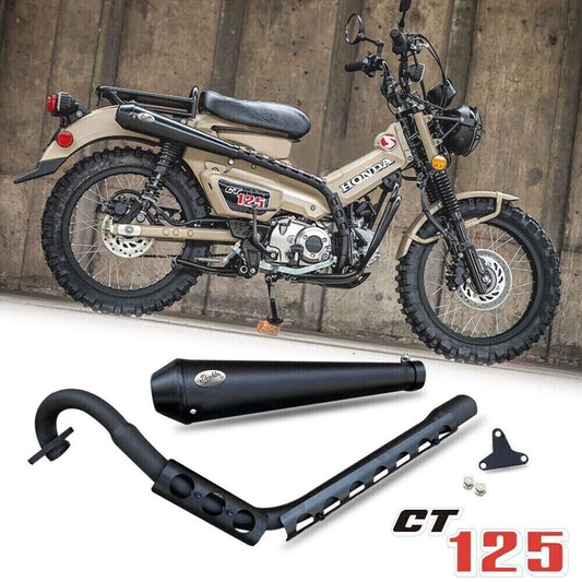 K-speed Diablo Full Header Exhaust Black Pipe Honda CT125 Trail hunter 20-2022
