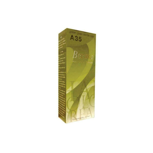 Berina Hair Color Cream A35 Golden Green 60 ml Hair Dye Super Permanent Fashion