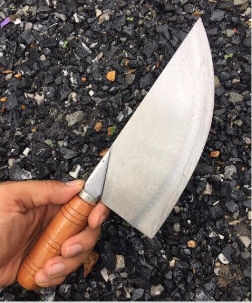 Thai Big Knife Kitchen Cleaver Butcher Steel Wood Handle Made of Saw Brade