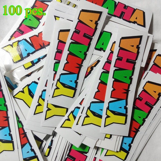 YAMAHA Logo Vinyl Decal Sticker Car Truck Window Racing Motorcycle Bike 100 pcs.