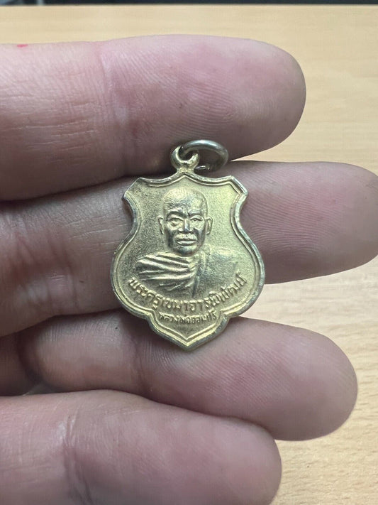 Wat Pho Khiao Suphan Buri Buddha Religion Charm LP Jom Sri Monk Amulet Treasure