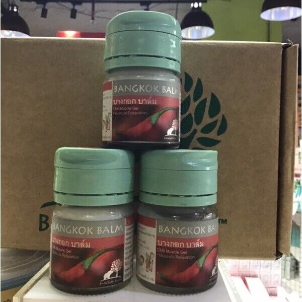 Bangkok Balm Chili Muscle Gel Thai Herbal for Relaxation Exercise Massage 45 g