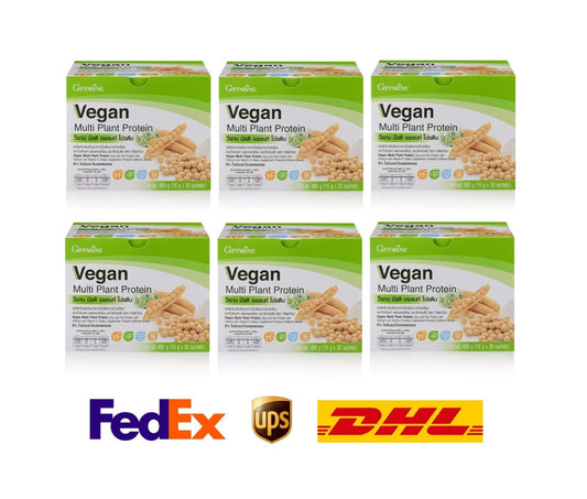 6xVegan Multi Plant Protein Original Good Skin Slim Drink Vegan Vegetarian Halal