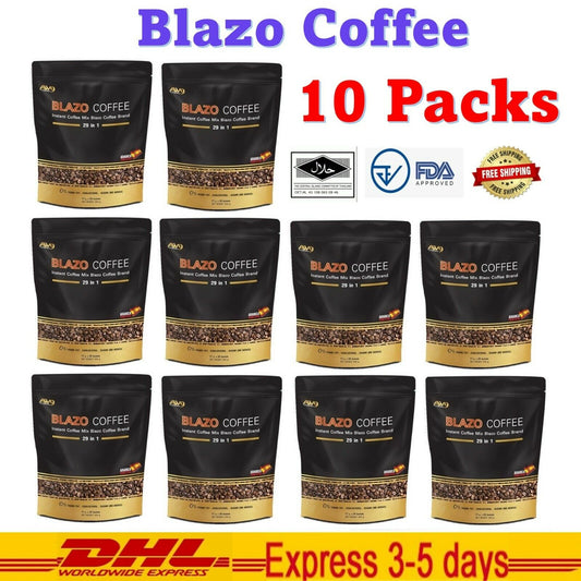 10x BLAZO MIX 29-IN-1 SLIMMING HERBALS HEALTHY THAI COFFEE INSTANT DIET