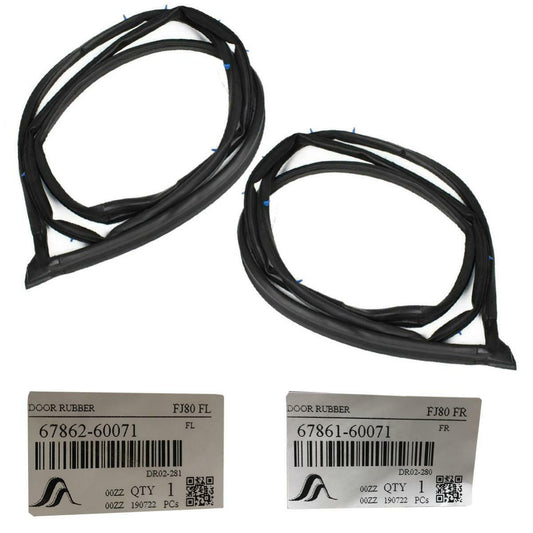 2x Door Rubber Seal Weatherstrip Fit Toyota Land Cruiser FJ80 FZJ80 HZJ80 91-97