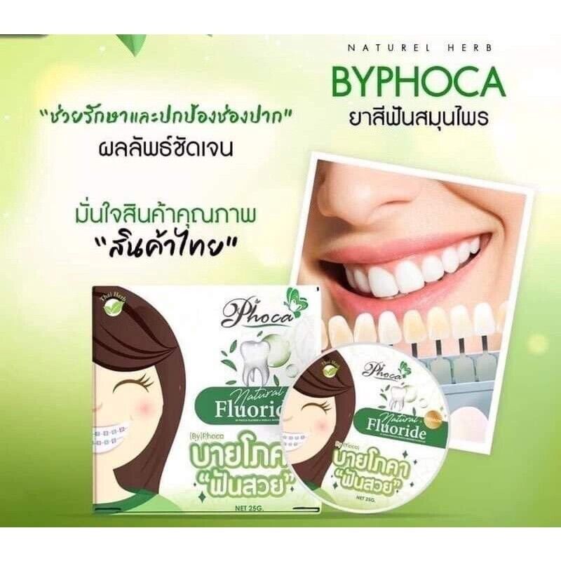 12x By Phoca Thai Herbal Toothpaste Natural Fluoride Teeth Whitening Gumcare 25g