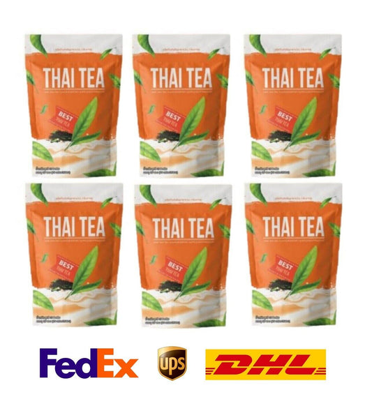 6x Nine Thai Tea Instant Mix Powder Drink Supplement Control Hunger Fiber Detox