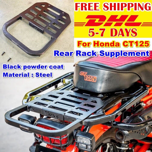 Rear Rack Supplement For Honda CT125 Ct 125 Black Luggage Trail Hunter Carrier