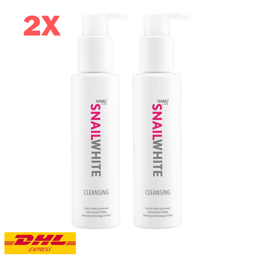 2x Snail White Cleansing Namu Life Remove Make up Skin Oil Free Moisturize 151ml