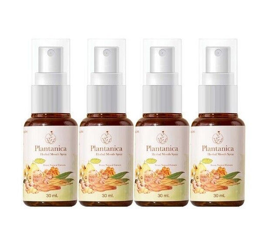 4x Plantanica Mouth Spray natural extracts Oral Care fresh breath moisturize