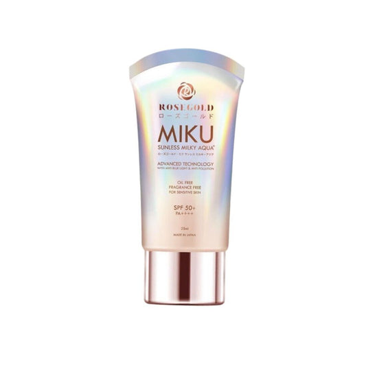 Rosegold MIKU Sunless Milky Aqua Sunscreen Cream Sun Protect SPF50+ PA++++ 25 ml