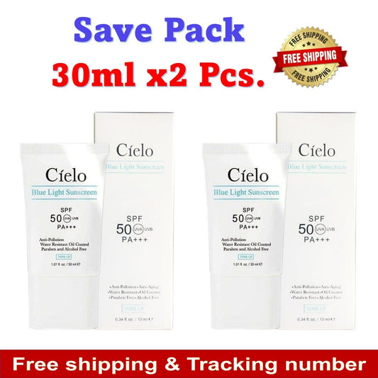 2x Cielo Sunscreen Blue Light SPF50 Anti Pollution Skin Oil Control Protection