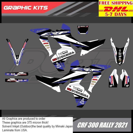 NN19 Stickers Kit For Honda CRF 300 Rally 2021 Motocross Graphics Bike Decals