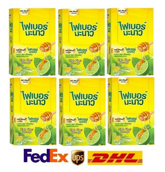 6x Instant Drink Thai Lemon Lime with Honey High Fiber Detox easy excretion