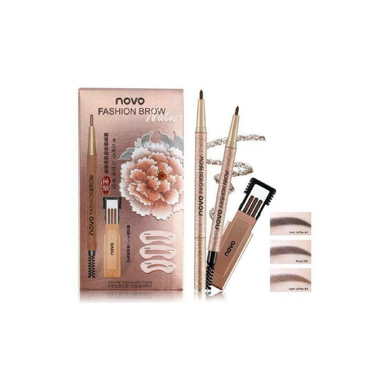 NOVO Fashion Brow Natur Eyebrow Set 5146 #03 Light Coffee Sharp lines