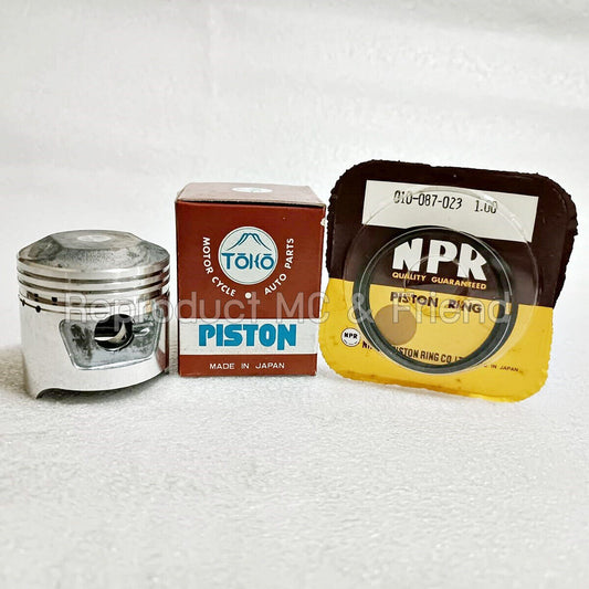 Piston Kit 1.00 OS (Dia 48.00mm) For Honda C70 ('80-'80) C70K1 C70M C70Z CD70K1