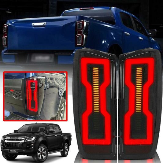 Tail Lights Lamp Smoke Edition LED For Isuzu D-max Pickup RG 2020 2021 2022