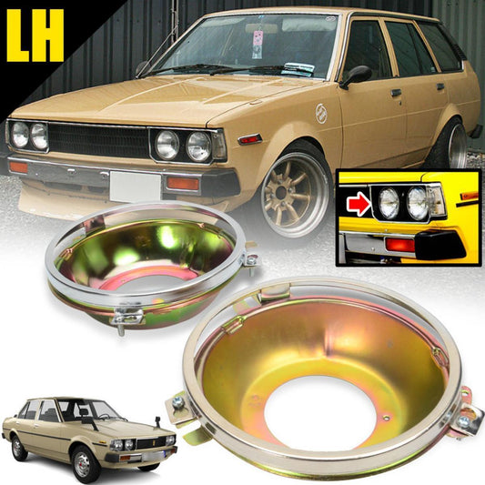 LH Headlight Housing Bucket Cover Fit Toyota Corolla KE70 Sedan 1979 - 1980