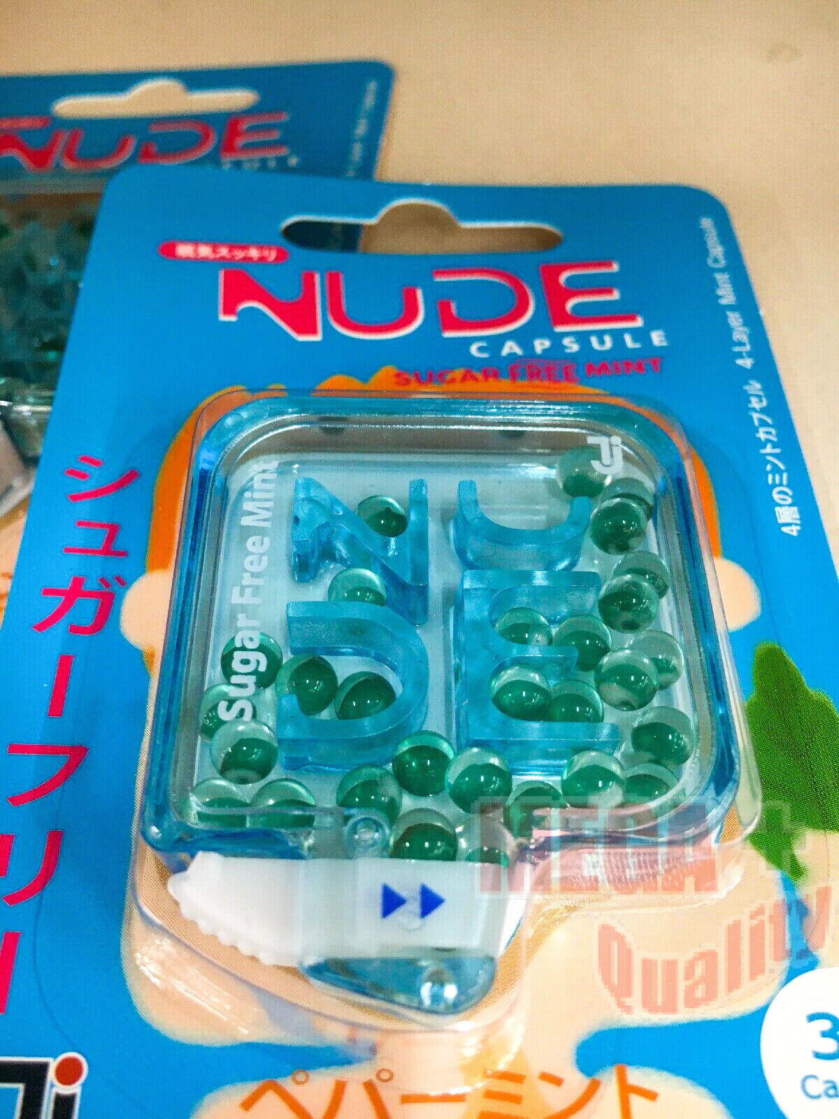 10 x JINTAN NUDE Japan Sugar Free Mint Peppermint Refreshing Breath 30 Caps