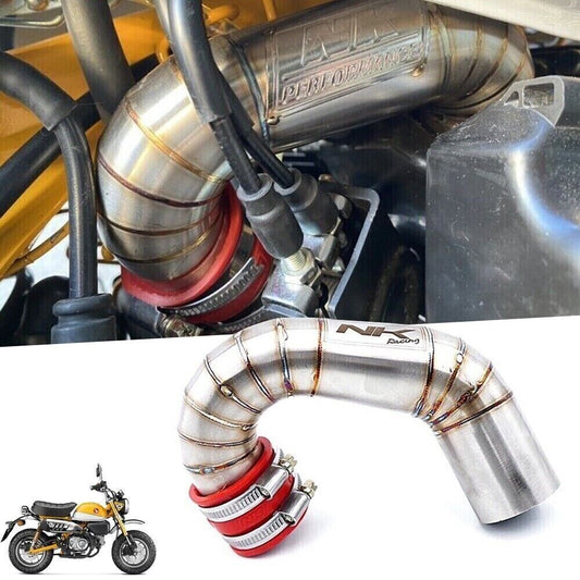 NK CHROME AIR INTAKE PIPE FUNNEL FAIRING FOR HONDA MONKEY 125 Z125 2018-2023