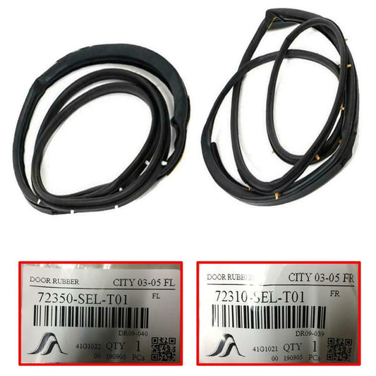 Door Rubber Seal Weatherstrip Front RH LH For Honda City ZX GD Sedan 2004-2008