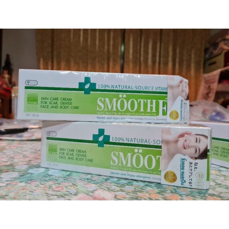 Smooth E Vitamin E Aloe Vera Facial Body Scars Stretch Mark Reducer Cream 100 g.