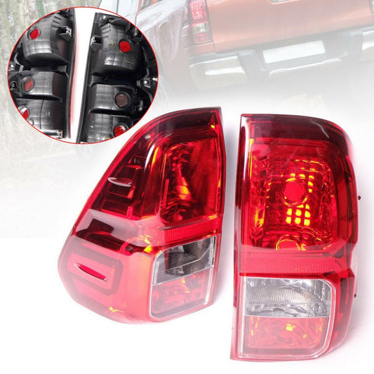 Tail Lamp Rear Lights Red Lens Fit Toyota Hilux SR5 M70 M80 Pickup 2015-2018