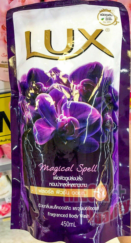 450ml Lux Shower Cream Magical Spell Floral Fusion Oil Purple Color Refill