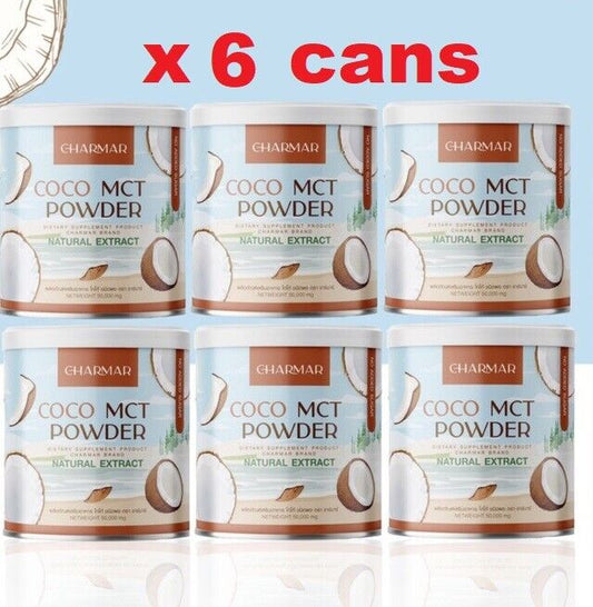 6X Charmar Coconut Oil Powder Drink Control hunger burn fat Nourish Health Slim