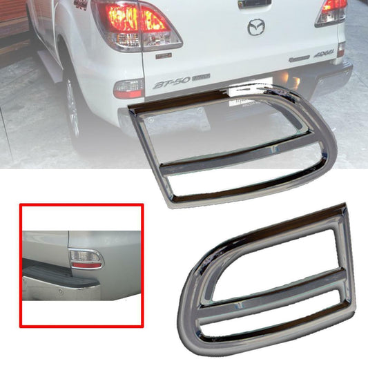 Under Cover Rear Reflector Chrome Trim For Mazda BT-50 BT50 Pro Pickup 2012-2019