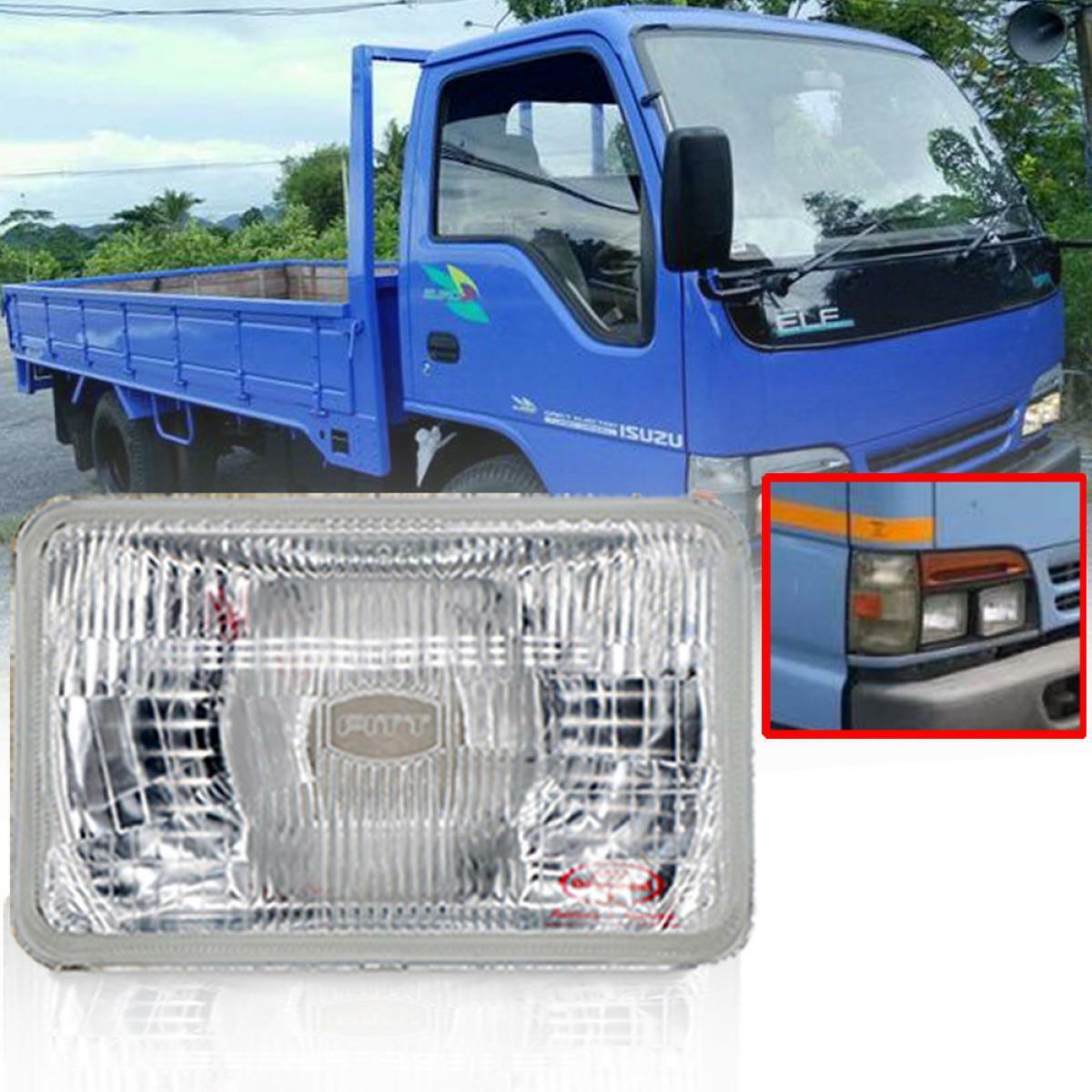 1 PC Glass H4 Head Light Lamp For Isuzu Truck ELF NPR NKR FSR NRR FTR 1985-1993