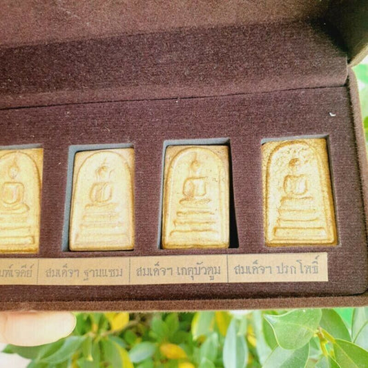 Set 5 Phra Somdej LP Toh Powerful Wat Rakang Temple Talisman Buddha Amulet