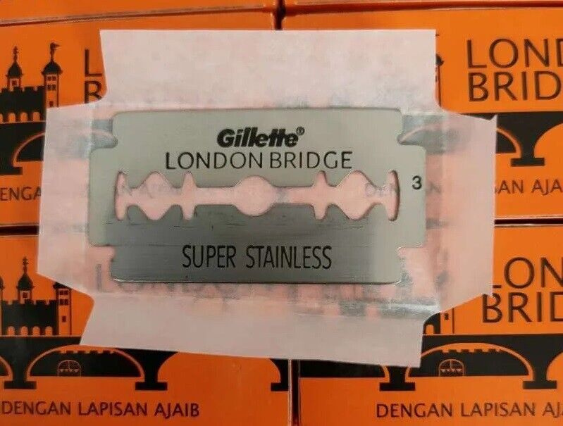 100x Gillette London Bridge 2 Sharp Razors Easy Shave Best Value Hair Cut Beard