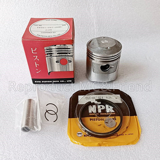 Piston + Ring + Pin OS 0.25 47.25mm For Honda C70 CD70 CL70 CT70 SL70 ST70 XL70