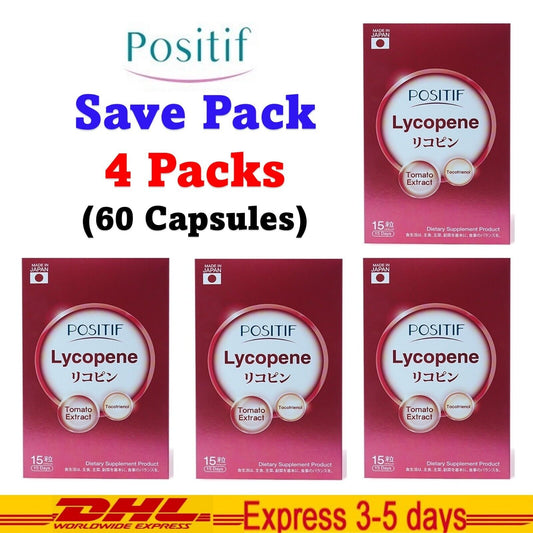 4x POSITIF LYCOPENE Supplement VITAMIN C VITAMIN E TOMATO from Japan Healthy Ski