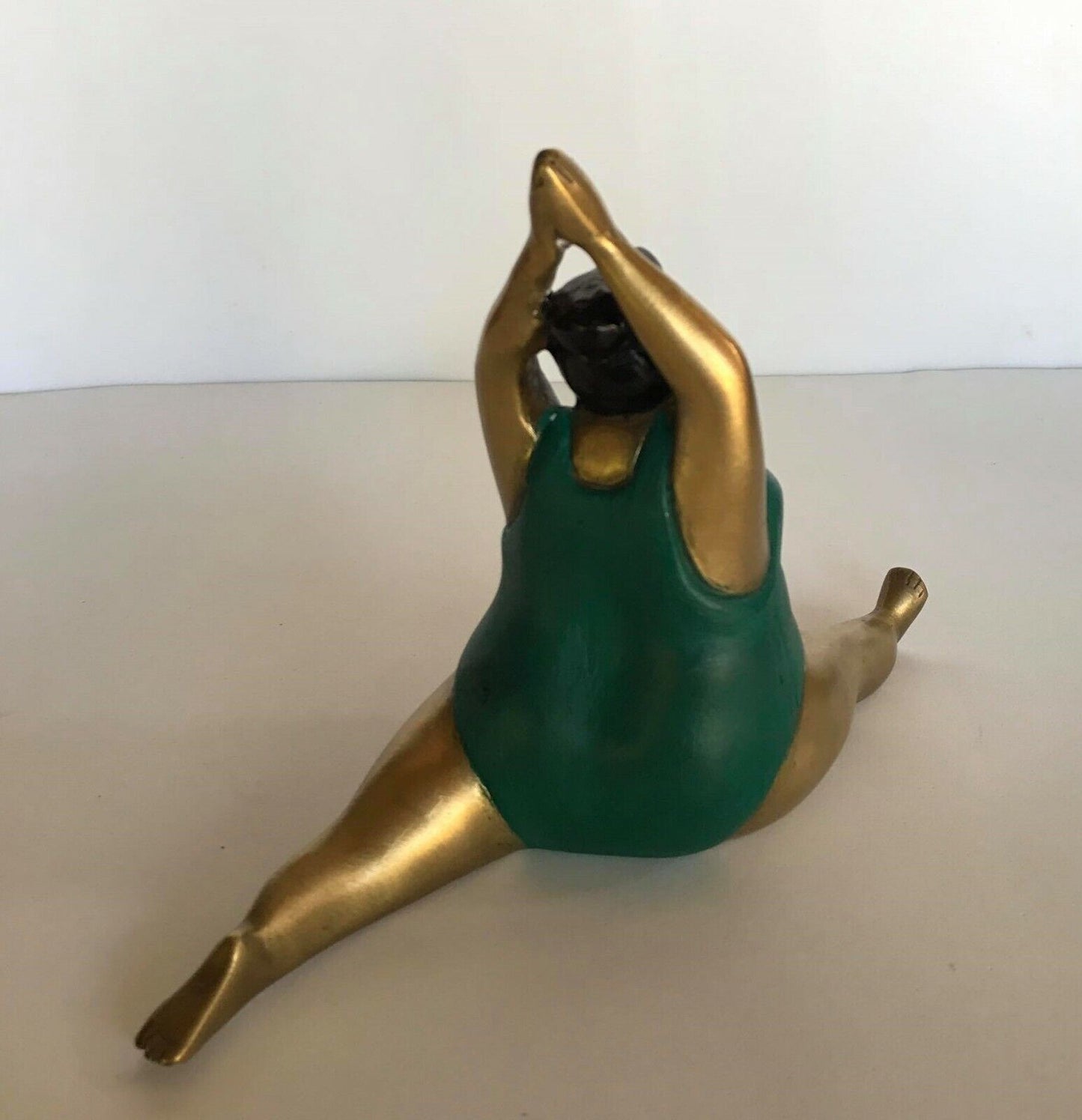 Yoga Lady Statue Fat Woman Art Sculpture Brass Thai Solid Home Decor Gift # 3