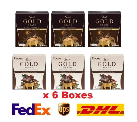 6x SW Gold Instant Coffee Cocoa 0% Sugar Low Calories Non-Dairy Creamer Slim