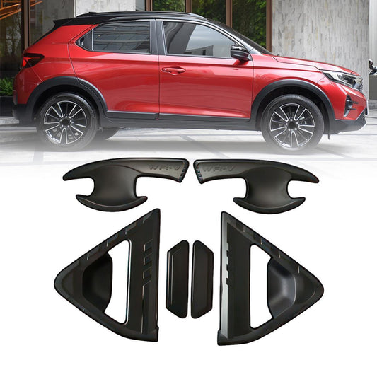 Matte Black 6PCs Set Door Handle Bowl Cover FIT Honda WR-V 2023-2025 SUV DG4